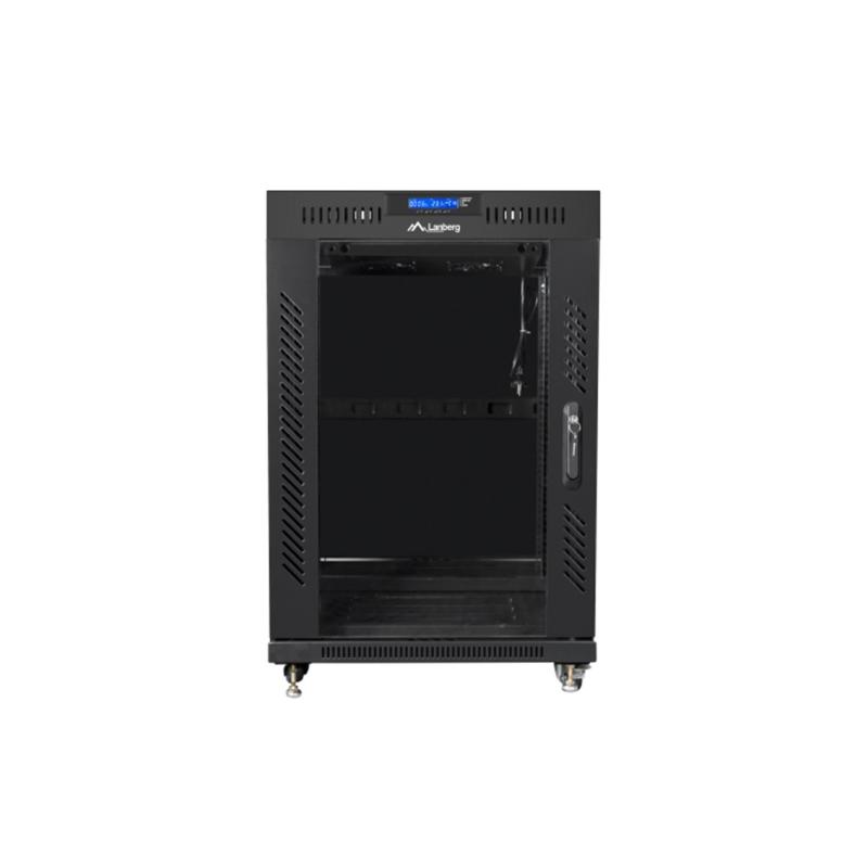 Armario lanberg rack 19 pulgadas 15u 600x800 negro
