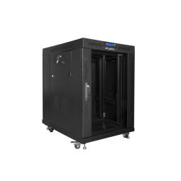 Armario lanberg rack 19 pulgadas 15u 600x800 negro
