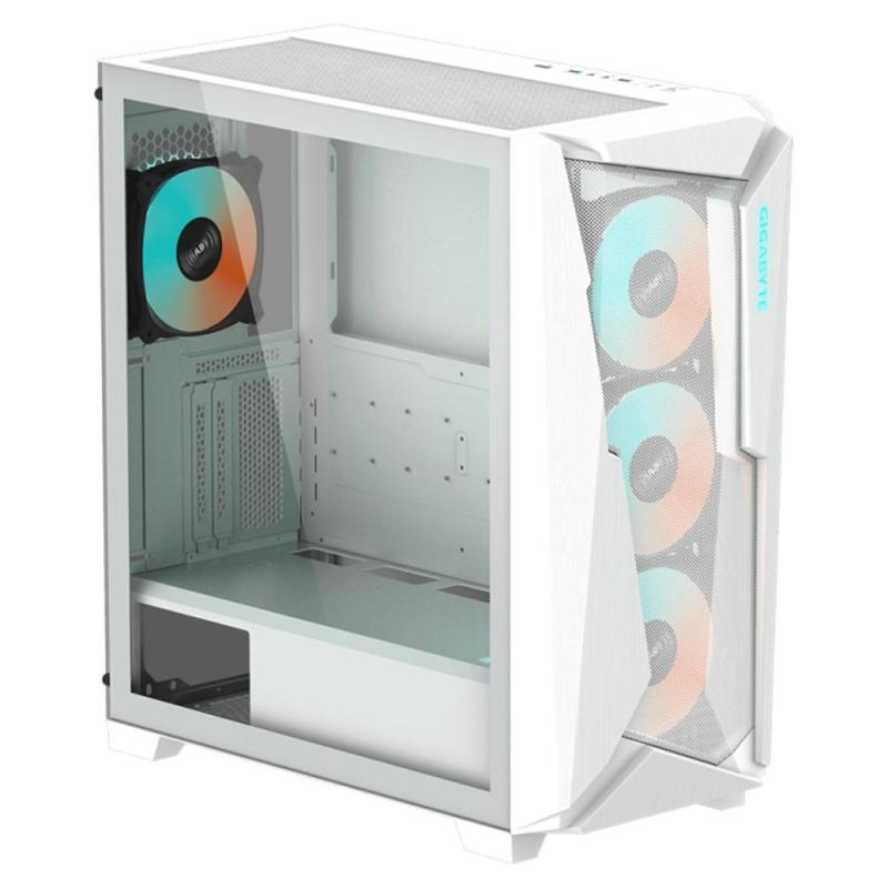Caja ordenador gaming gigabyte ac301gw v2 atx rgb vidrio blanco