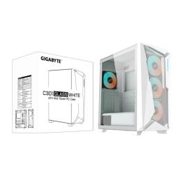 Caja ordenador gaming gigabyte ac301gw v2 atx rgb vidrio blanco