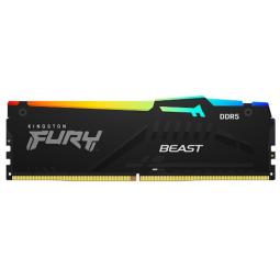 Memoria ram ddr5 32gb kingston - 6000mt - s - pc5 - 48000 - dimm - fury beast rgb - cl30 - 1.4v