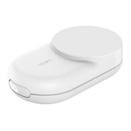 Base de carga belkin ultracharge blanco magnetico plegable qi2 25w movil reloj y auriculares blanco