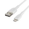 Cable lightning a usb tipo a belkin 2m - macho - macho - blanco