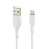 Cable micro usb tipo b a usb tipo a belkin 1m - macho - macho - blanco