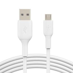 Cable micro usb tipo b a usb tipo a belkin 1m - macho - macho - blanco
