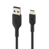 Cable usb tipo c a usb tipo a belkin 1m - macho - macho - negro
