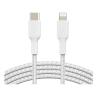 Cable lightning a usb tipo c belkin 2m - macho - macho - blanco trenzado