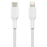 Cable lightning a usb tipo c belkin 2m - macho - macho - blanco trenzado