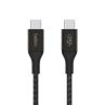 Cable usb tipo c belkin 1m - macho - macho - negro trenzado