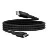 Cable usb tipo c belkin 1m - macho - macho - negro trenzado