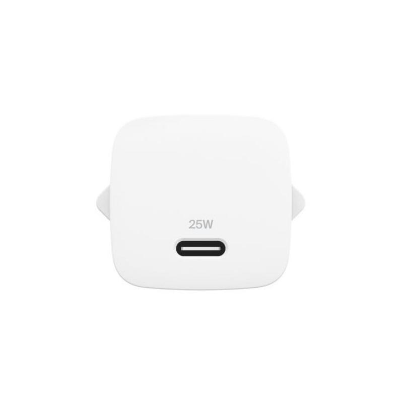Cargador de pared belkin wca012kq1mwh - b6 25w 1x usb tipo c blanco + cable usb tipo c