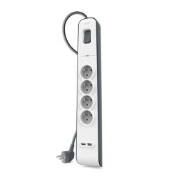 Regleta alimentacion belkin bsv401vf2m - v2 4 tomas 2xusb proteccion sobretension cable 2m