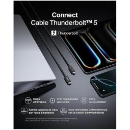 Cable usb tipo c 8k belkin 1m - macho - macho - negro