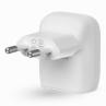 Cargador de pared belkin wca006vf1mwh - b5 20w 1x usb tipo c blanco + cable lightning a usb tipo c 1m
