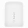 Cargador de pared belkin wca006vf1mwh - b5 20w 1x usb tipo c blanco + cable lightning a usb tipo c 1m