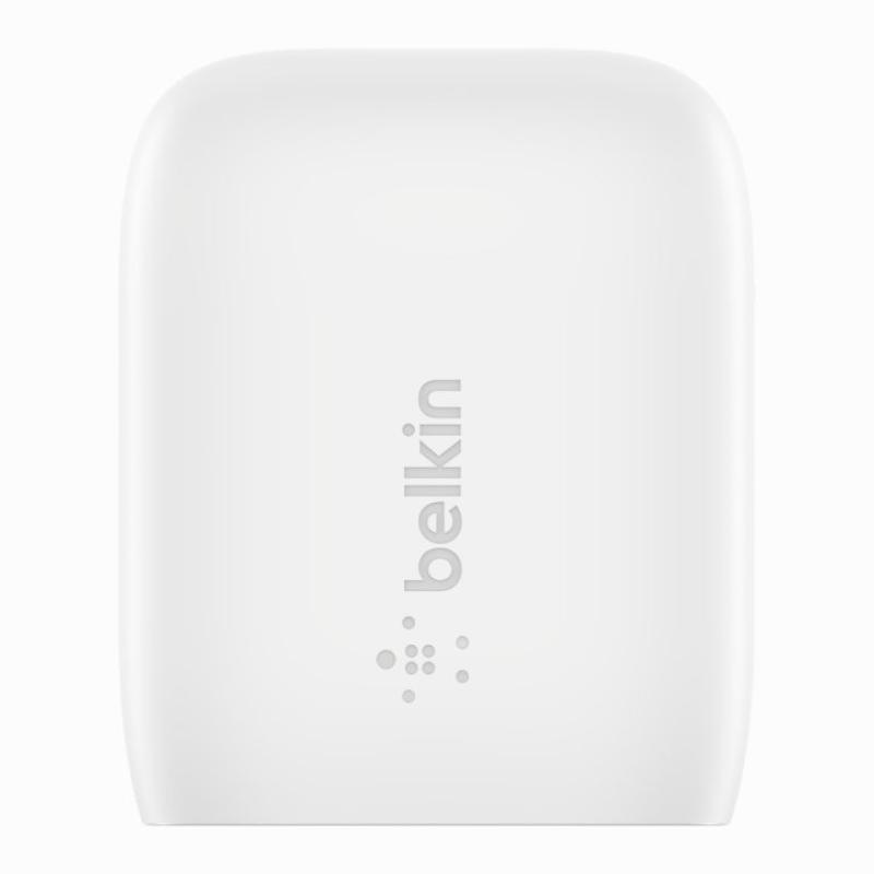 Cargador de pared belkin wca006vf1mwh - b5 20w 1x usb tipo c blanco + cable lightning a usb tipo c 1m