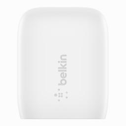 Cargador de pared belkin wca006vf1mwh - b6 20w 1x usb tipo c blanco + cable usb tipo c 1m