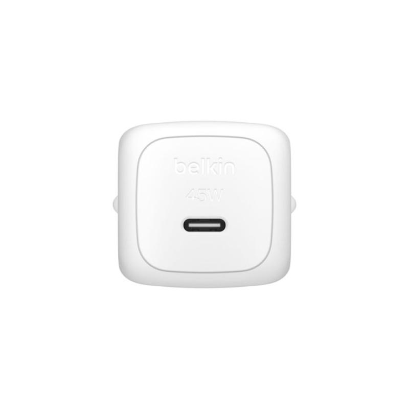 Cargador de pared belkin wca013kqwh 45w 1x usb tipo c blanco
