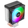 Ventilador disipador cpu mars gaming mcpux3 frgb 90mm negro