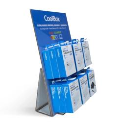 Cargador coolbox gan2 12 unidades + expositor