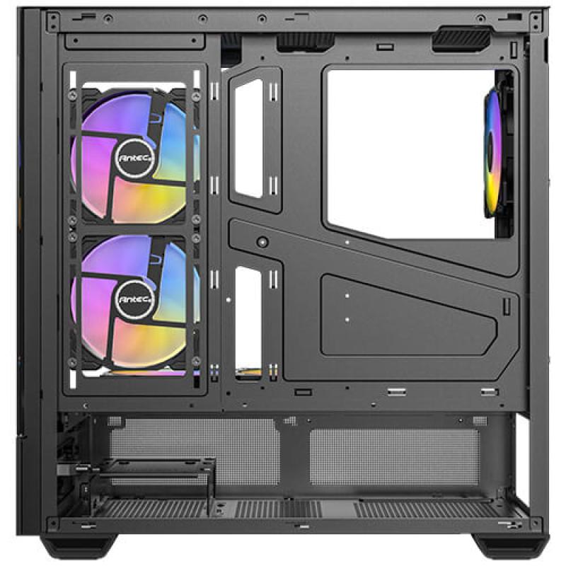 Caja ordenador gaming antec cx705 atx argb cristal templado negra