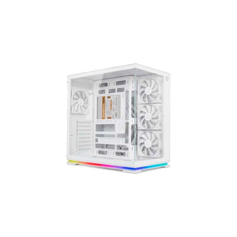 Caja ordenador gaming nox hummer galaxy atx argb cristal templado blanca