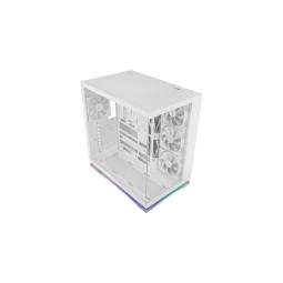 Caja ordenador gaming nox hummer galaxy atx argb cristal templado blanca