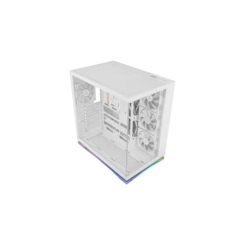 Caja ordenador gaming nox hummer galaxy atx argb cristal templado blanca