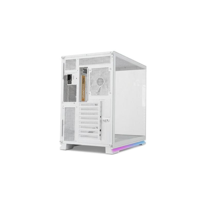 Caja ordenador gaming nox hummer galaxy atx argb cristal templado blanca