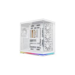 Caja ordenador gaming nox hummer galaxy atx argb cristal templado blanca