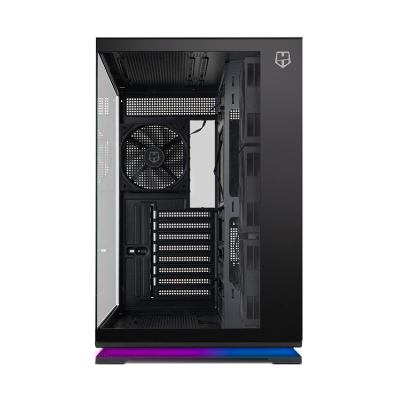 Caja ordenador gaming nox hummer galaxy atx argb cristal templado negra