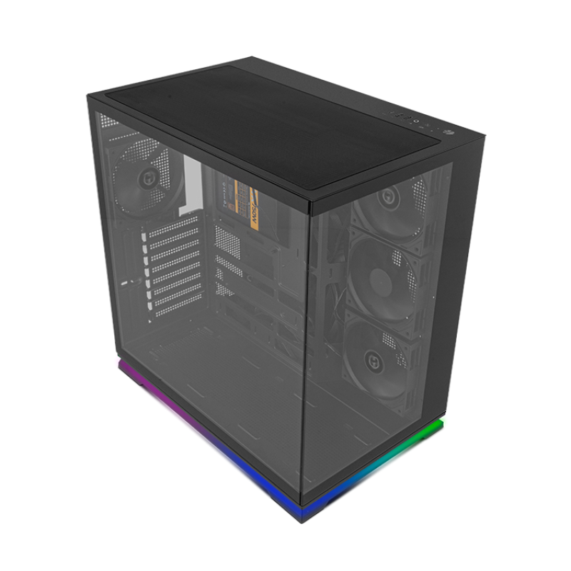 Caja ordenador gaming nox hummer galaxy atx argb cristal templado negra