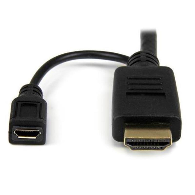 Cable hdmi - micro usb tipo b a vga startech 3m - macho - hembra - macho - negro