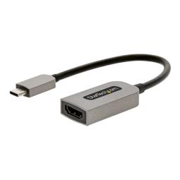 Cable usb tipo c a hdmi 4k startech 13cm - macho - hembra - gris
