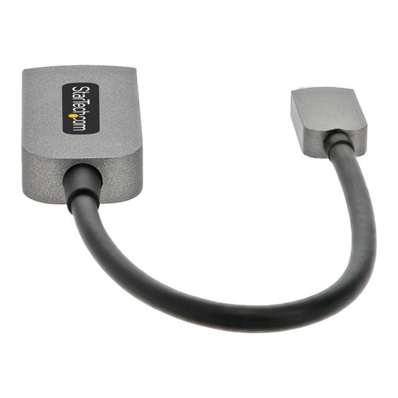 Cable usb tipo c a hdmi 4k startech 13cm - macho - hembra - gris
