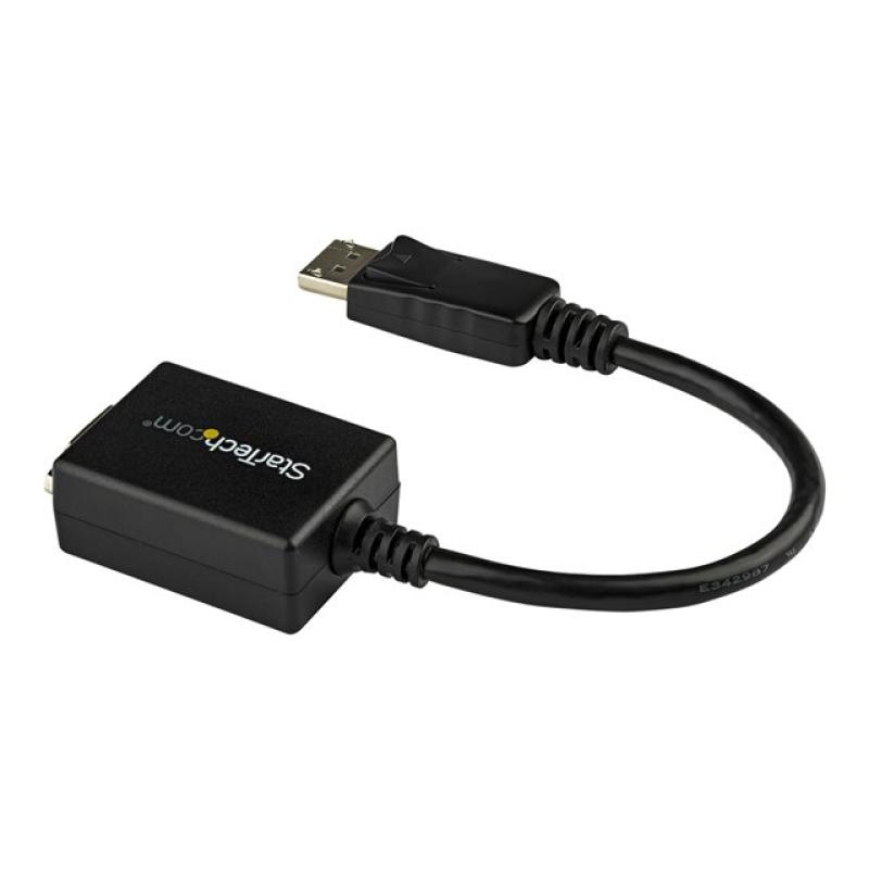 Adaptador displayport a vga startech 28cm - macho - hembra - negro