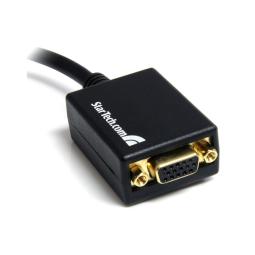 Adaptador displayport a vga startech 28cm - macho - hembra - negro