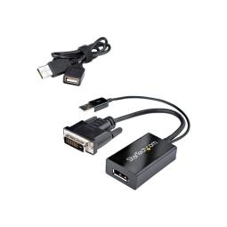 Adaptador dvi a displayport - usb 2.0 startech macho - hembra - negro