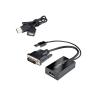 Adaptador dvi a displayport - usb 2.0 startech macho - hembra - negro