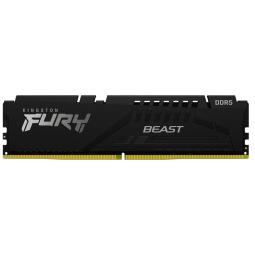 Memoria ram ddr5 16gb kingston - 6000mt - s - fury beast - cl30 - negro