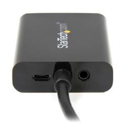 Adaptador hdmi a vga - jack 3.5mm - micro usb tipo b startech 25cm - macho - hembra - negro