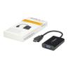 Adaptador hdmi a vga - jack 3.5mm - micro usb tipo b startech 25cm - macho - hembra - negro