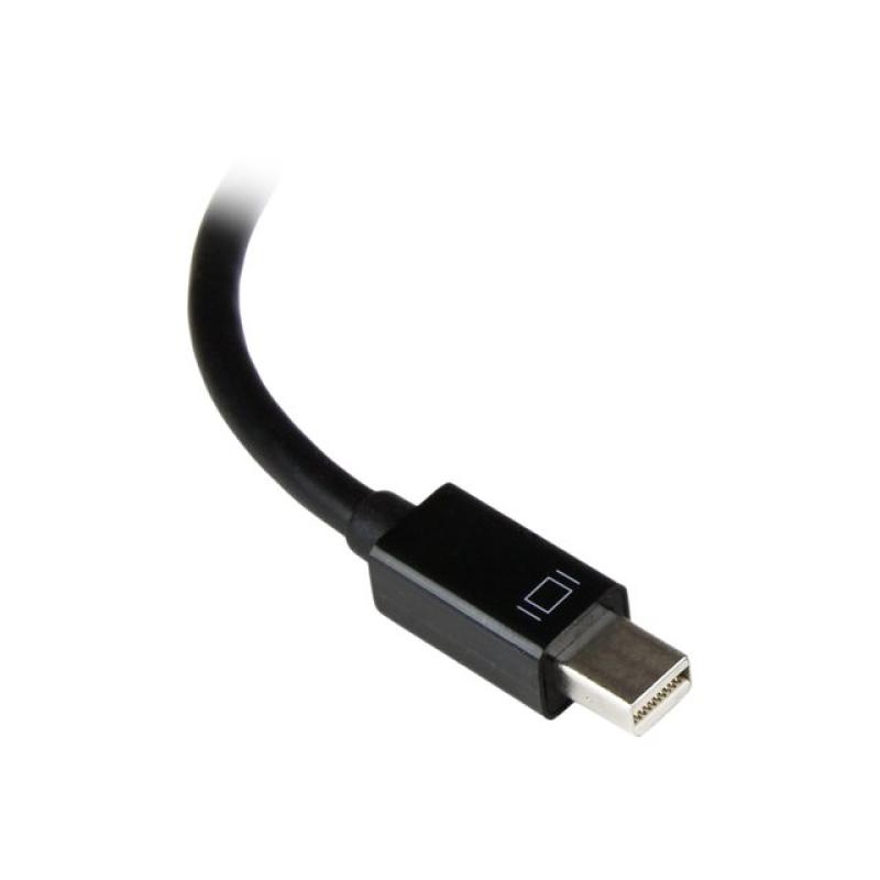 Adaptador mini dp a vga startech 22cm - macho - hembra - negro