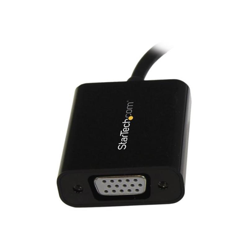 Adaptador mini dp a vga startech 22cm - macho - hembra - negro