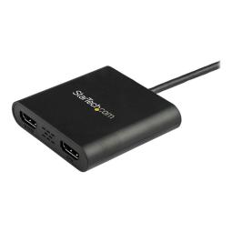 Adaptador usb 3.0 a 2x hdmi staretch 25cm - macho - hembra - negro