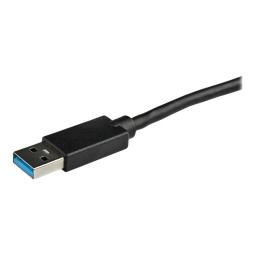 Adaptador usb 3.0 a 2x hdmi staretch 25cm - macho - hembra - negro