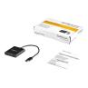 Adaptador usb 3.0 a 2x hdmi staretch 25cm - macho - hembra - negro