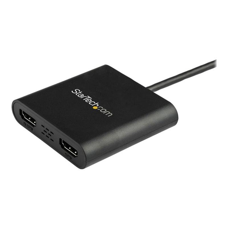Adaptador usb 3.0 a 2x hdmi staretch 25cm - macho - hembra - negro