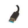 Adaptador usb 3.0 a 2x hdmi staretch 25cm - macho - hembra - negro