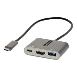 Adaptador usb tipo c a usb tipo c - usb tipo a - hdmi startech macho - hembra - gris